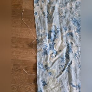 Scalamandre Ascot Linen Blue Fabric 2 Yards